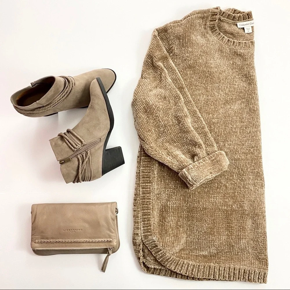 NIB Journee Collection Ceres Taupe Ankle Boots Size 10 Med